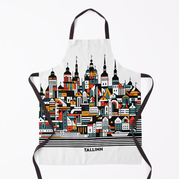 Item preview, Tallinn Cubism Art – Medieval Charm with a Modern Twist designed and sold by OzzFrequency.
