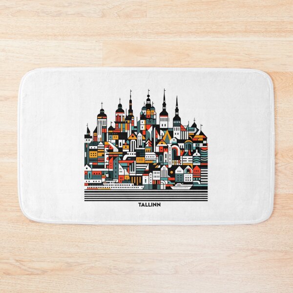 Item preview, Tallinn Cubism Art – Medieval Charm with a Modern Twist designed and sold by OzzFrequency.