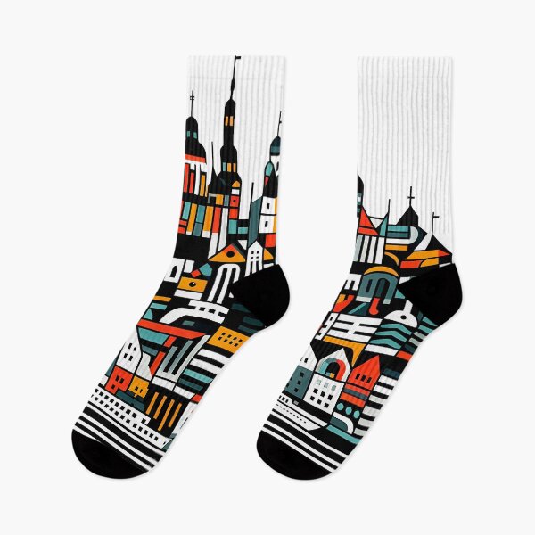 Item preview, Tallinn Cubism Art – Medieval Charm with a Modern Twist designed and sold by OzzFrequency.