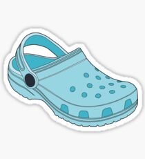 Crocs Shoe Light Blue Sticker