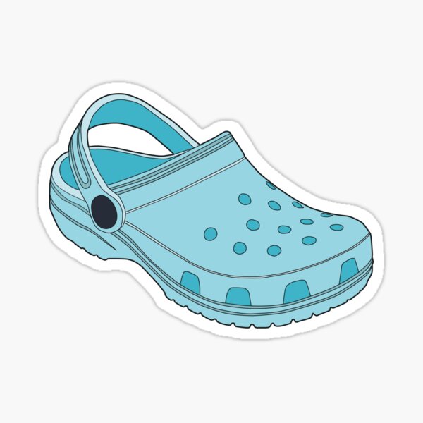 pastel blue crocs