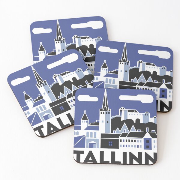 Item preview, Tallinn Cubism Art – Medieval Charm with a Modern Twist designed and sold by OzzFrequency.
