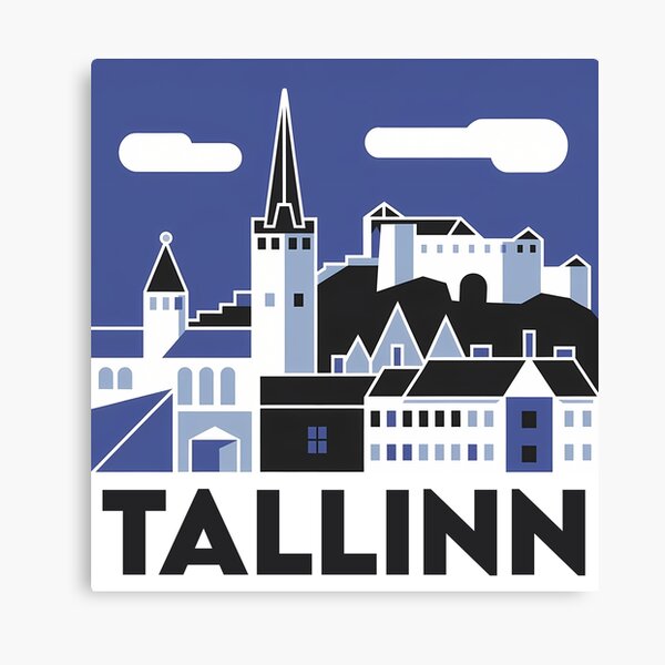 Item preview, Tallinn Cubism Art – Medieval Charm with a Modern Twist designed and sold by OzzFrequency.