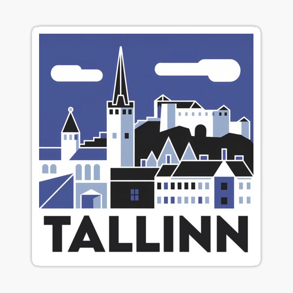 Item preview, Tallinn Cubism Art – Medieval Charm with a Modern Twist designed and sold by OzzFrequency.