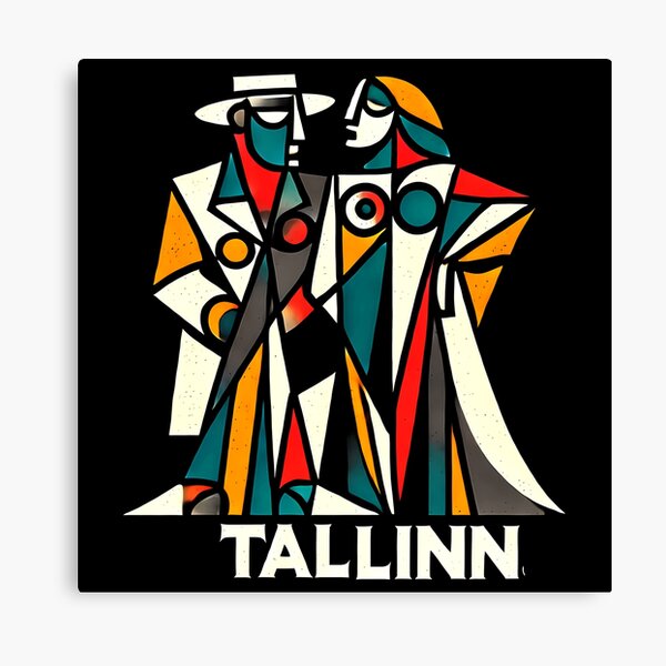 Item preview, Tallinn Cubism Art – Medieval Charm with a Modern Twist designed and sold by OzzFrequency.