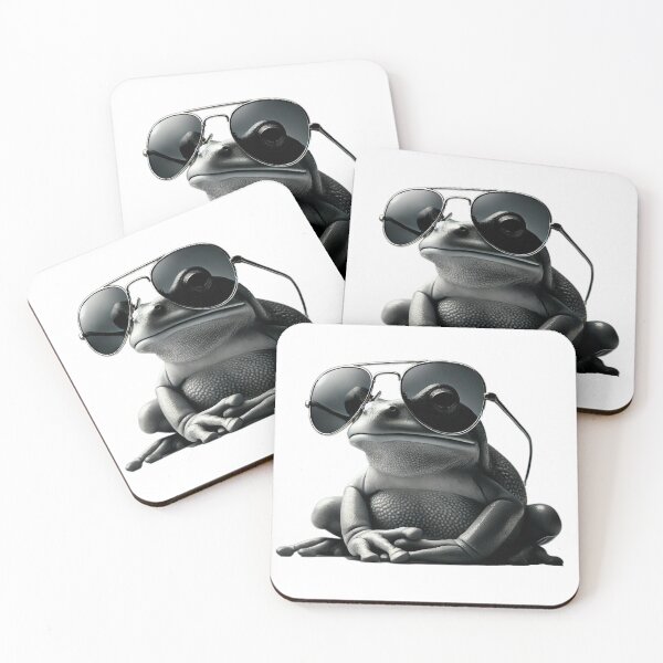 Item preview, Cool Frog in Sunglasses designed and sold by KittyKatto.