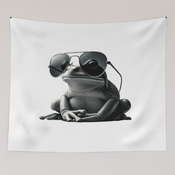 Item preview, Cool Frog in Sunglasses designed and sold by KittyKatto.