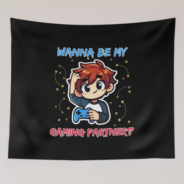 Item preview, Wanna be my gaming partner? designed and sold by Visual-digital.