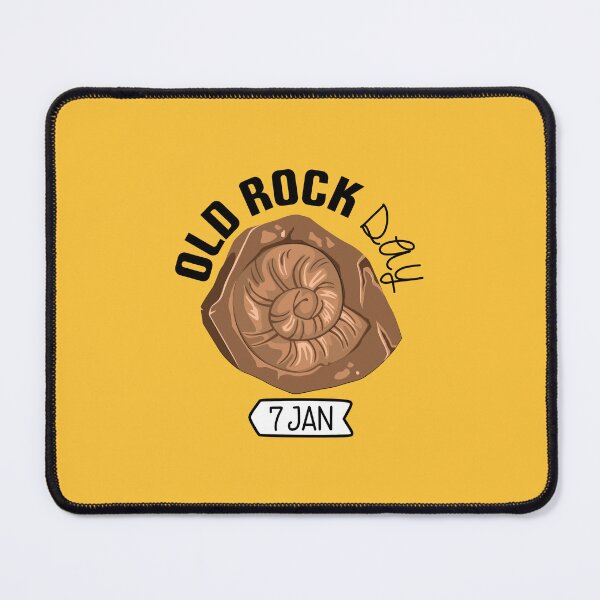 Item preview, 7 January Old Rock Day - Wacky Holidays designed and sold by ChemicalXShop.