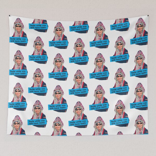 Item preview, Color Portrait Black and White Smile Akha woman Northern Thailand Tribe designed and sold by Bspaces.