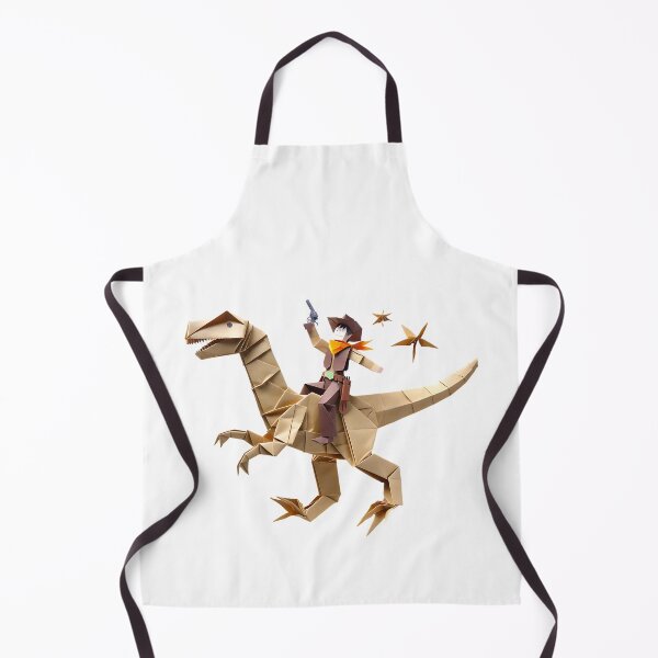 Artikelvorschau, Cowboy-Dinosaurier-Reiter, Cowboy reitet einen Dinosaurier im Origami-Stil, Lustige Shirts für Männer und Frauen entworfen und verkauft von DekoDesignsHub.
