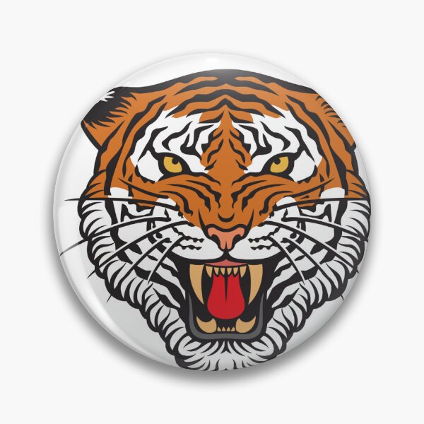 Item preview, Tiger Face Sticker designed and sold by hsstudio2025.
