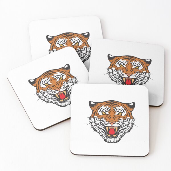 Item preview, Tiger Face Sticker designed and sold by hsstudio2025.