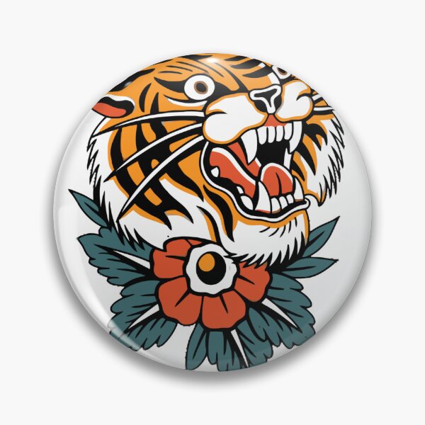 Item preview, Tiger Face Sticker designed and sold by hsstudio2025.