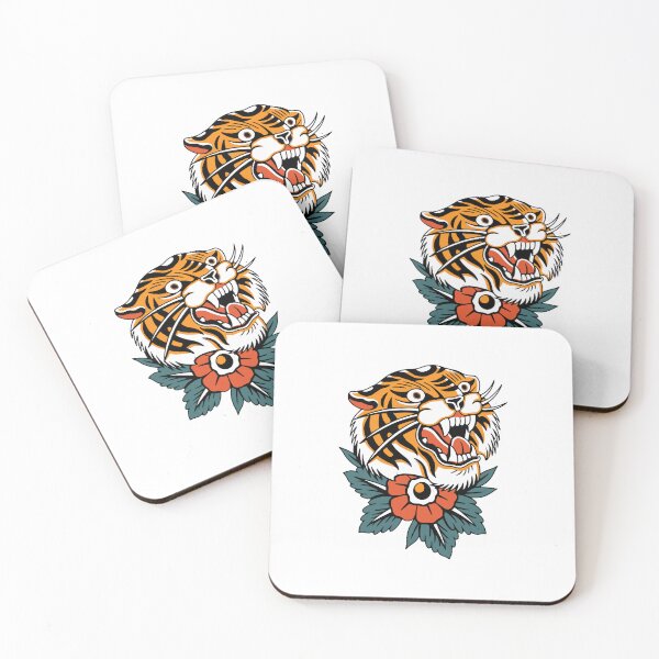 Item preview, Tiger Face Sticker designed and sold by hsstudio2025.