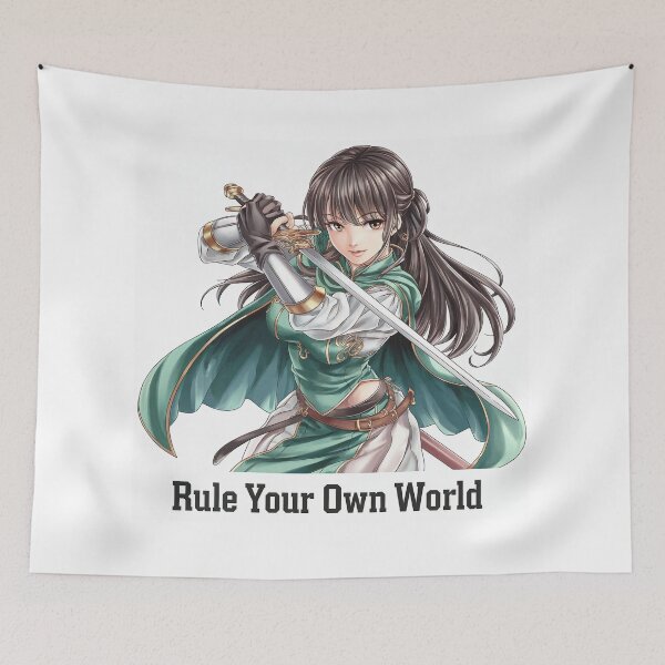 Item preview, Rule Your Own World Medieval Warrior Girl designed and sold by Osintown.
