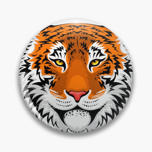 Item preview, Tiger Face Sticker designed and sold by hsstudio2025.