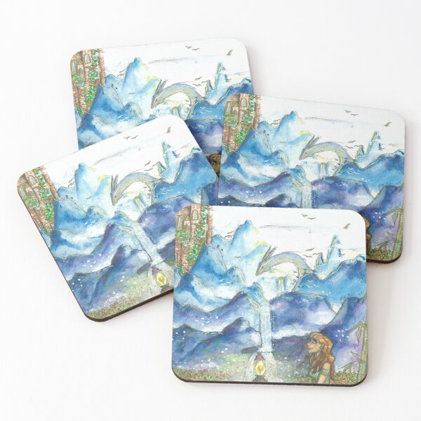 Artikelvorschau, Whisk Me Away ~ Aquarellfarbe und weißer/schwarzer Stift entworfen und verkauft von WolfcubByDesign.