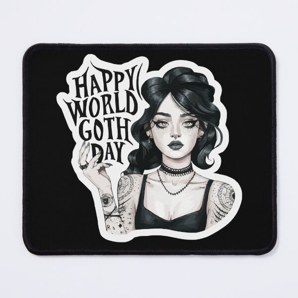 Item preview, Happy World Goth Day designed and sold by UrbanChillz.
