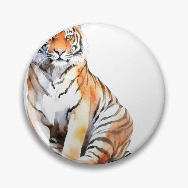 Item preview, Tiger Face Sticker designed and sold by hsstudio2025.