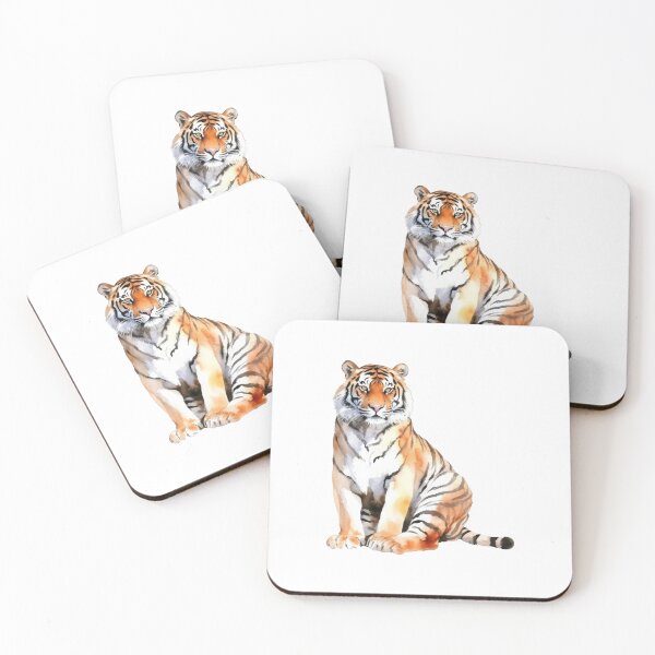 Item preview, Tiger Face Sticker designed and sold by hsstudio2025.