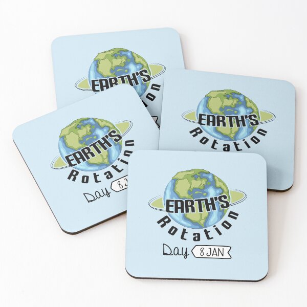 Item preview, 8 January Earth's Rotation Day - Wacky Holidays designed and sold by ChemicalXShop.
