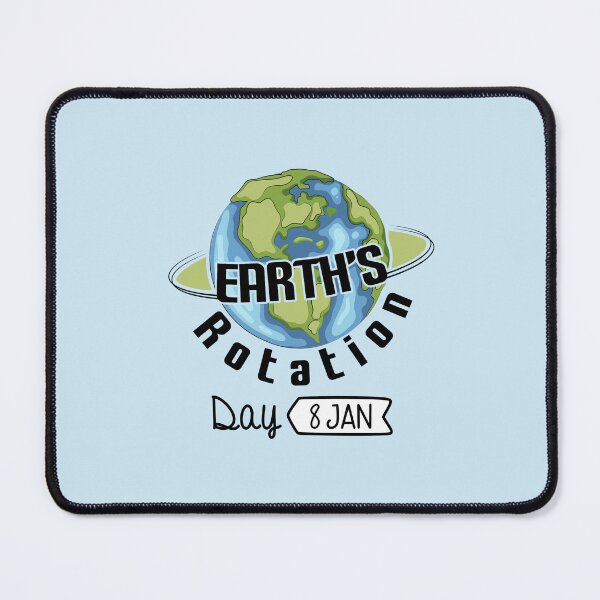 Item preview, 8 January Earth's Rotation Day - Wacky Holidays designed and sold by ChemicalXShop.