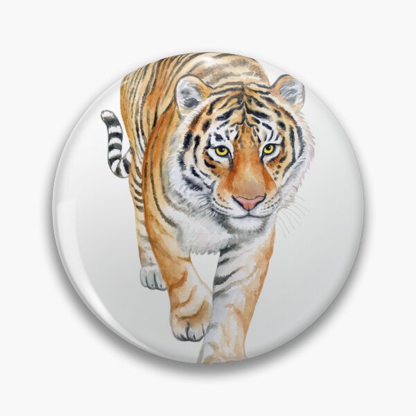 Item preview, Tiger Face Sticker designed and sold by hsstudio2025.