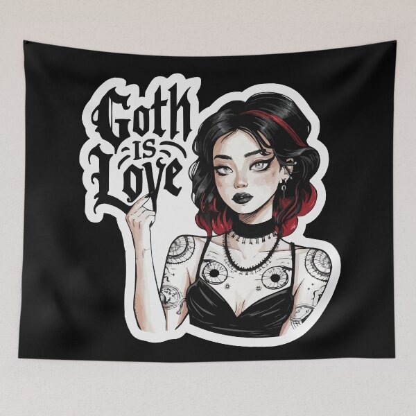 Item preview, Goth is Love designed and sold by UrbanChillz.
