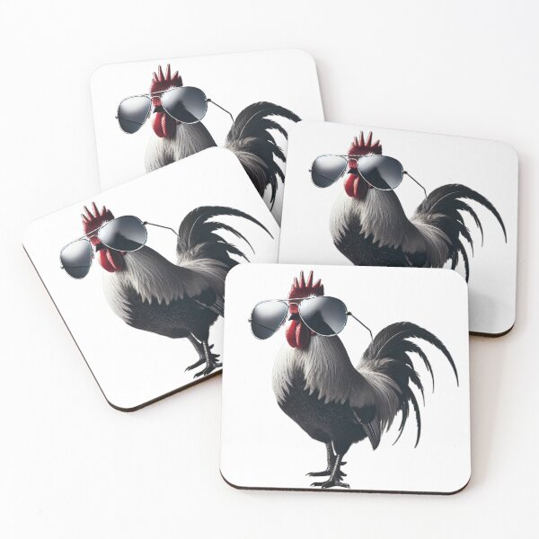 Item preview, Cool Rooster in Aviator Sunglasses designed and sold by KittyKatto.
