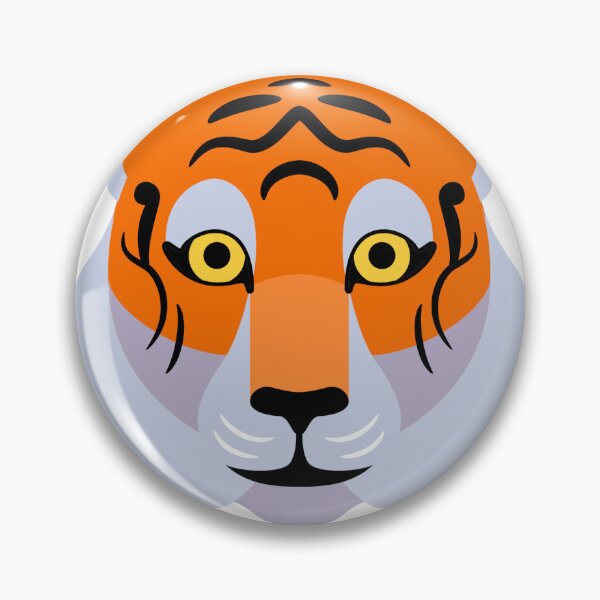 Item preview, Tiger Face Sticker designed and sold by hsstudio2025.