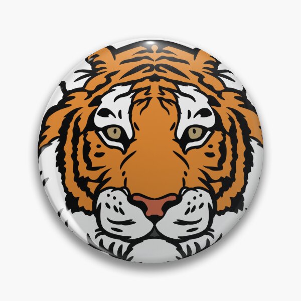 Item preview, Tiger Face Sticker designed and sold by hsstudio2025.