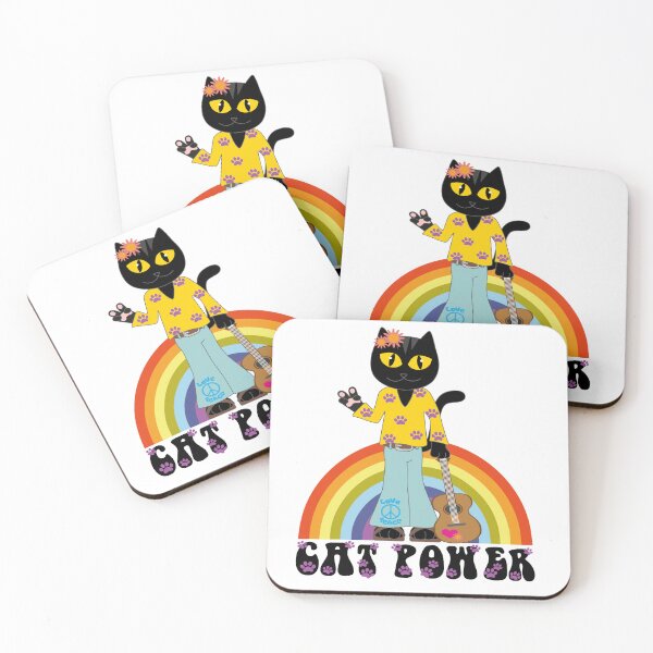 Item preview, cat power - seventies rainbow designed and sold by A-mici-marina.