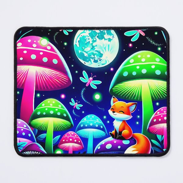 Item preview, Neon Forest Fantasy with Fox and Fireflies designed and sold by Taans-Creation.