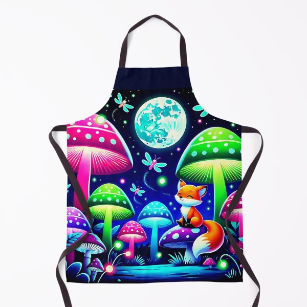 Item preview, Neon Forest Fantasy with Fox and Fireflies designed and sold by Taans-Creation.