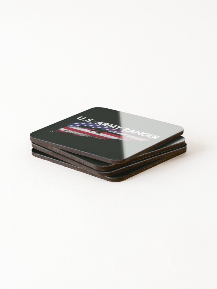 Thumbnail 4 of 5, Coasters (Set of 4), Army Ranger designed and sold by HowToCanadian.
