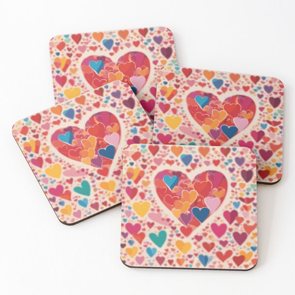 Item preview, Colorful hearts design  designed and sold by Knowvhere.