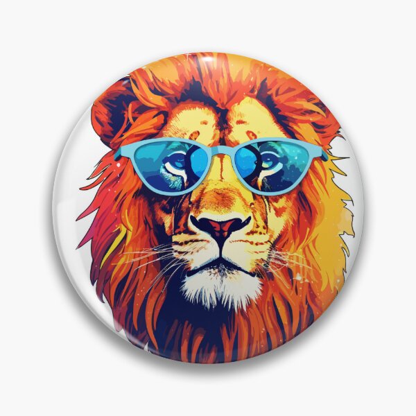 Item preview, Tiger Face Sticker designed and sold by hsstudio2025.