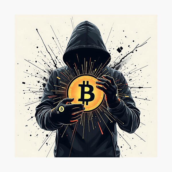 Artikel-Vorschau von Bitcoin Radiance erhellt den Blockchain-Pfad, designt und verkauft von RadDeck.