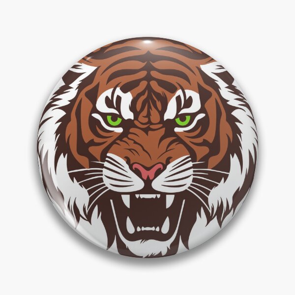 Item preview, Tiger Face Sticker designed and sold by hsstudio2025.