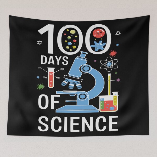 Item preview, 100 Days of School Science Teacher And Student designed and sold by KitonicTees.