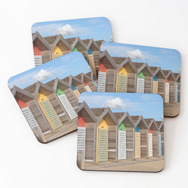 Item preview, Colorful Beach Huts Along a Seaside Promenade at Blyth designed and sold by David Patterson.