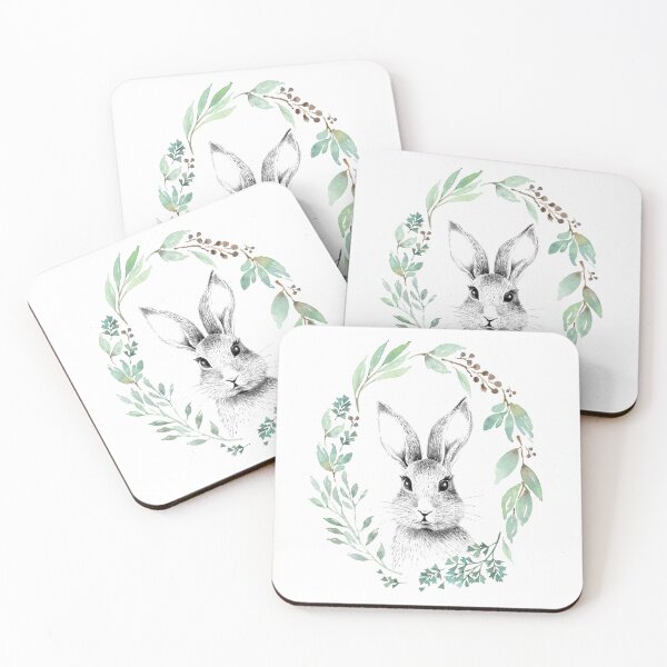 Item preview, Enchanted Watercolor Woodlands ft. Rabbit designed and sold by heiLUNA.