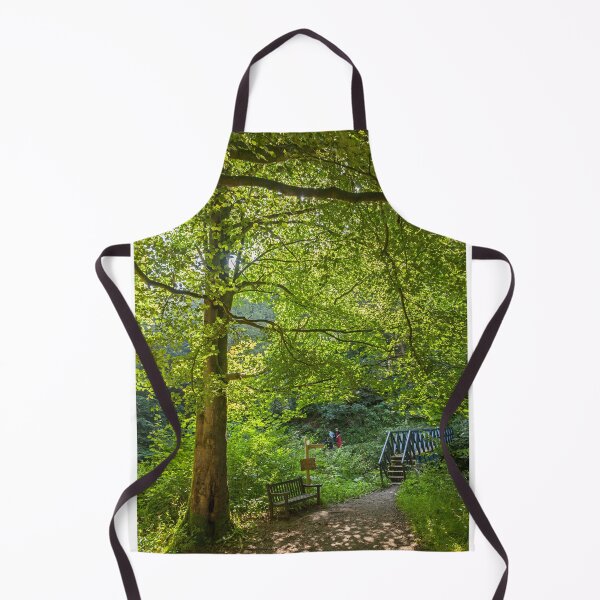Item preview, Serene Forest Path with Wooden Stepped Bridge designed and sold by David Patterson.