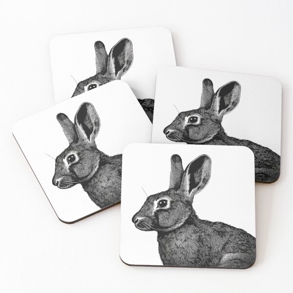 Item preview, Black & White Rabbit Portrait designed and sold by Adam Regester.