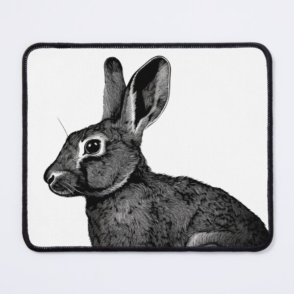 Item preview, Black & White Rabbit Portrait designed and sold by Adam Regester.