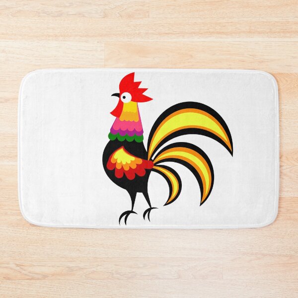 Item preview, A beautiful rooster cutout from Łowicz, colorful folk art from Poland designed and sold by mikistudio.