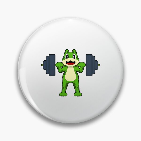 Item preview, Frog Bodybuilder Dumbbell Bodybuilding designed and sold by Snabdesign84.