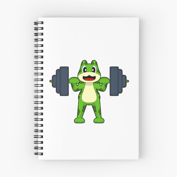 Item preview, Frog Bodybuilder Barbell Bodybuilding designed and sold by Snabdesign84.