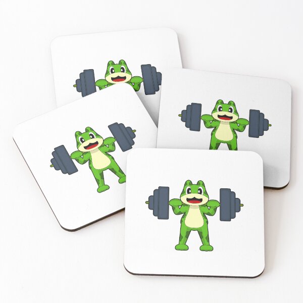 Item preview, Frog Bodybuilder Dumbbell Bodybuilding designed and sold by Snabdesign84.